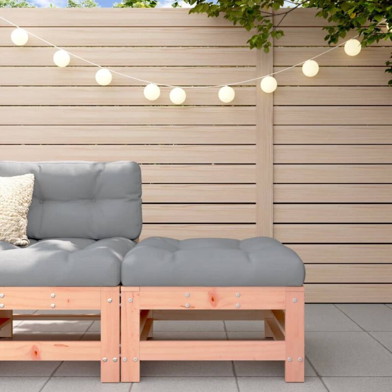 foto del prodotto poggiapiedi da giardino con cuscino legno massello di douglas vidaxl