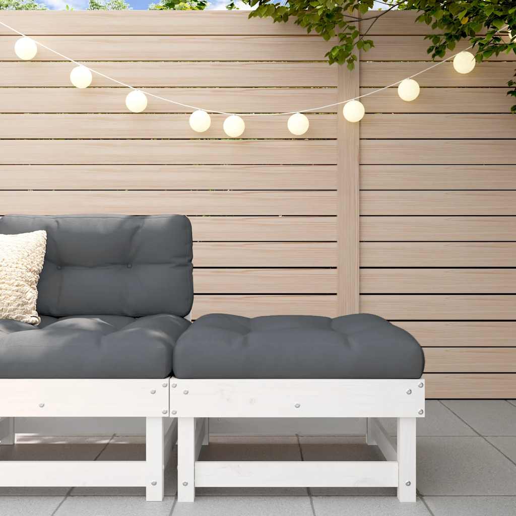 foto del prodotto poggiapiedi da giardino con cuscino legno massello pino biancocod mxl 128307