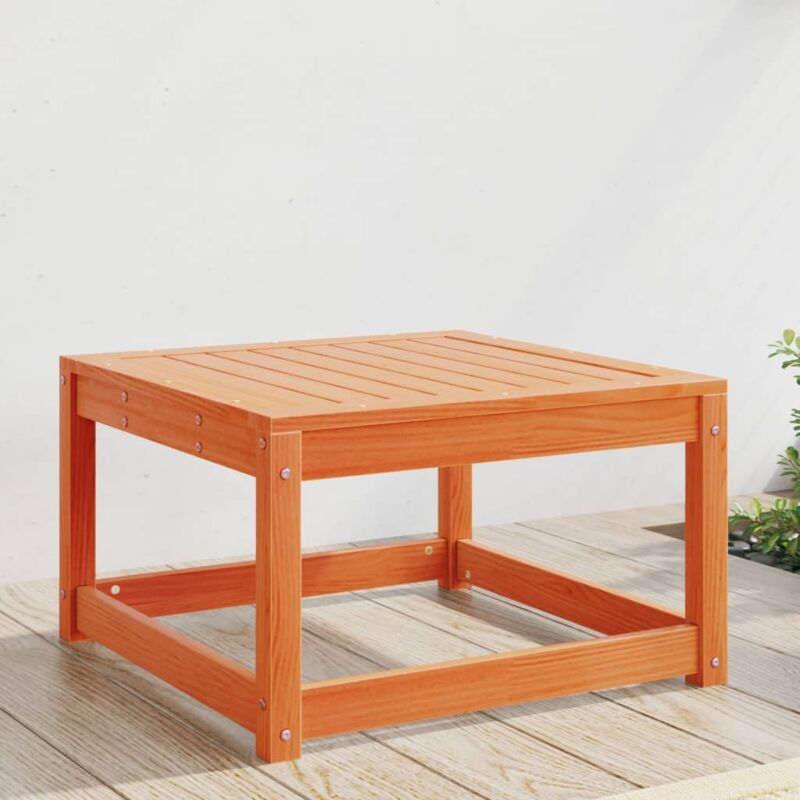 foto del prodotto poggiapiedi da giardino marrone cera in legno massello di pino vidaxl