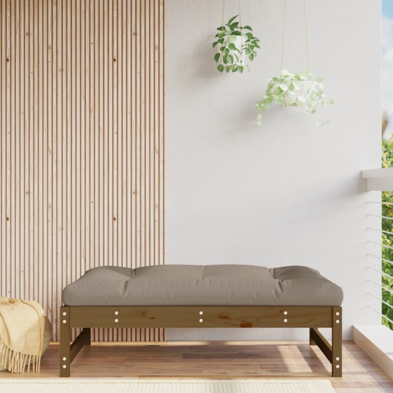 foto del prodotto poggiapiedi giardino marrone ambra 120x80cm legno massello pino vidaxl
