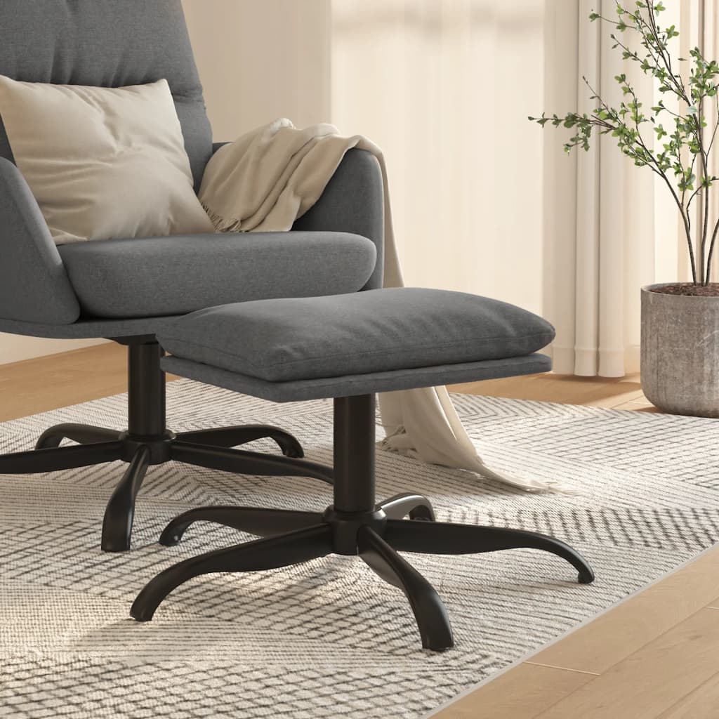 foto del prodotto poggiapiedi grigio chiaro 60x60x39 cm in tessuto cod mxl 64187