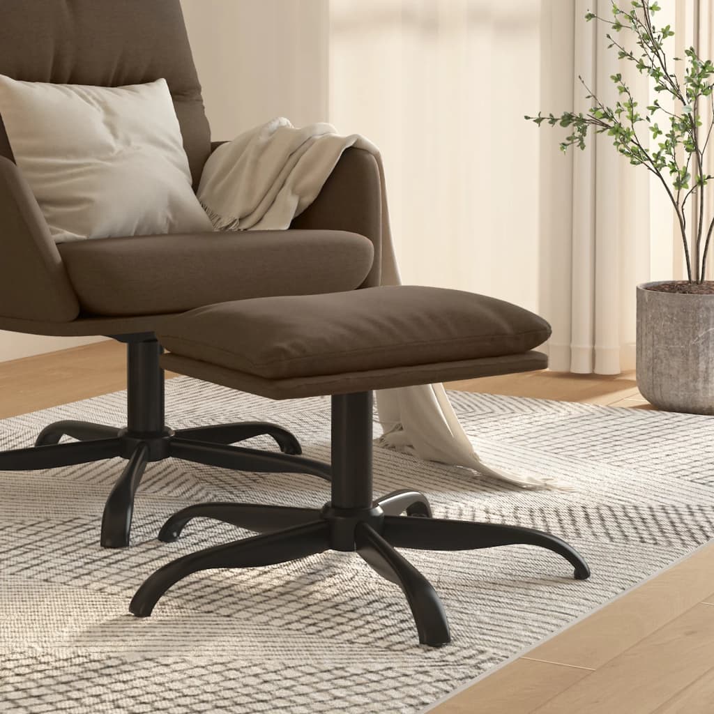 foto del prodotto poggiapiedi marrone 60x60x39 cm in velluto cod mxl 57373