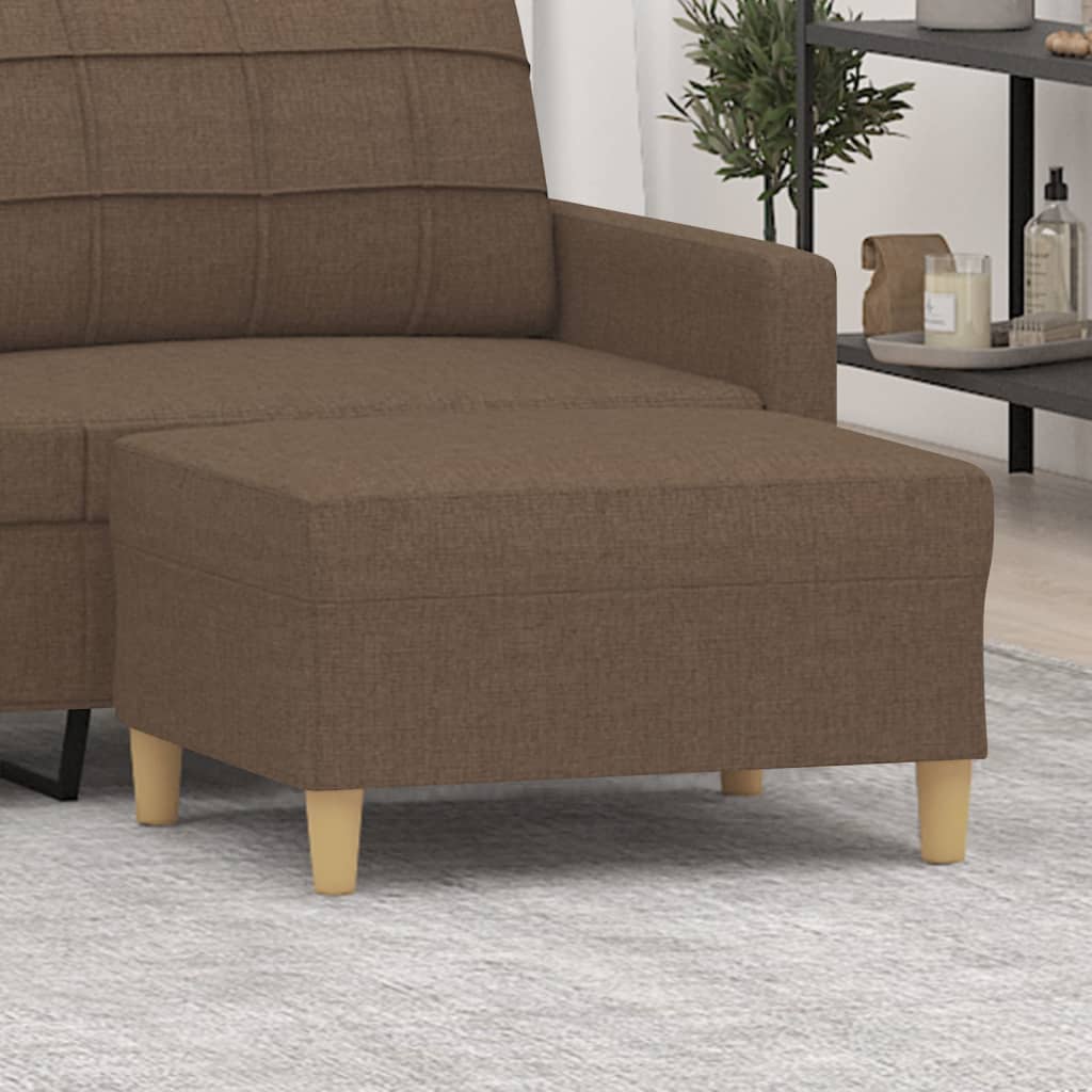 foto del prodotto poggiapiedi marrone 70x55x41 cm in tessuto cod mxl 63829