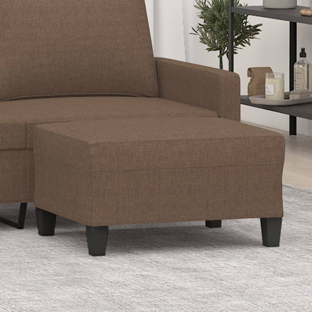 foto del prodotto poggiapiedi marrone 70x55x41 cm in tessuto cod mxl 68689