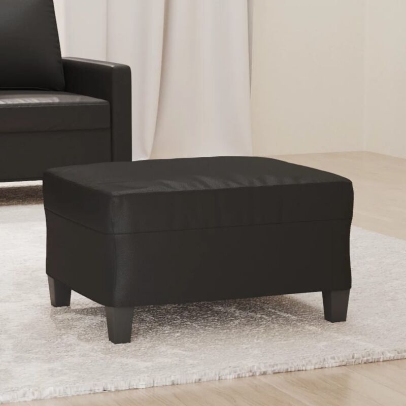 foto del prodotto poggiapiedi nero 70x55x41 cm in similpellecod mxl 126534