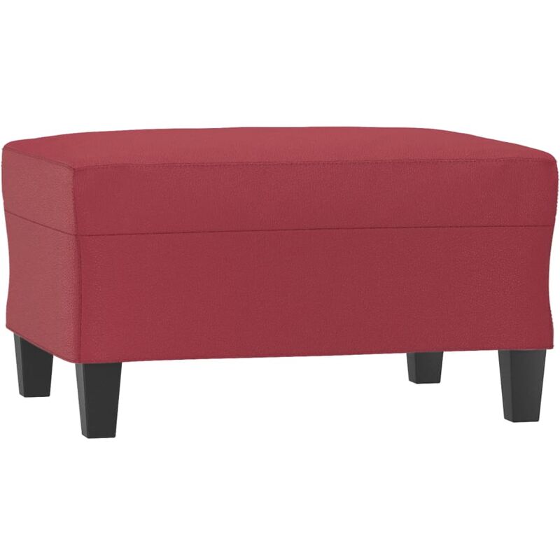 foto del prodotto poggiapiedi rosso vino 70x55x41 cm in similpelle vidaxl
