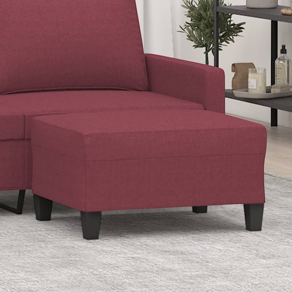 foto del prodotto poggiapiedi rosso vino 70x55x41 cm in tessuto cod mxl 60341