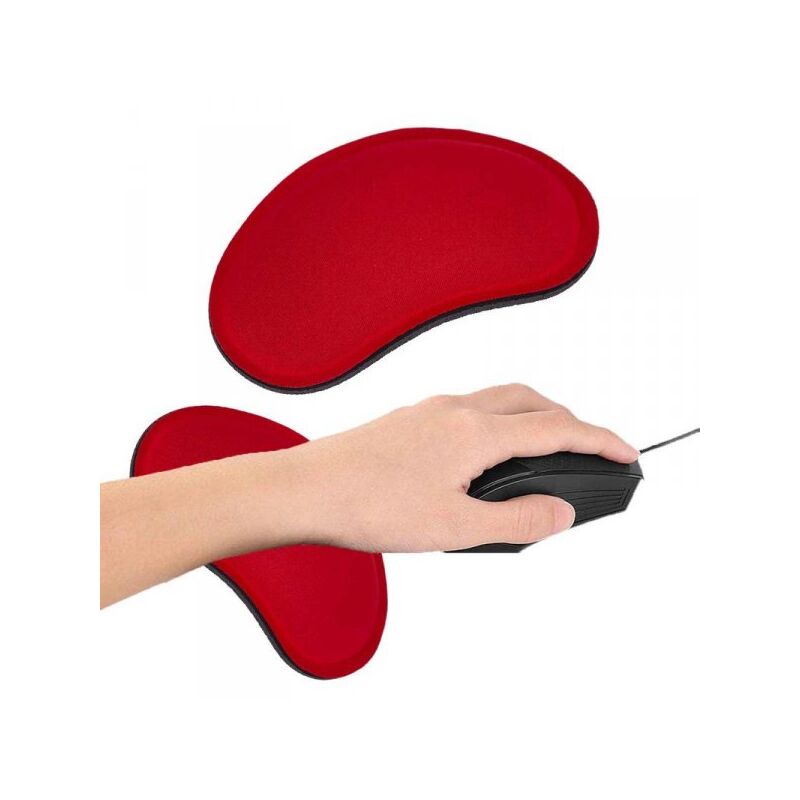foto del prodotto poggiapolso per mouse rosso 14.1 x 8 centimetri