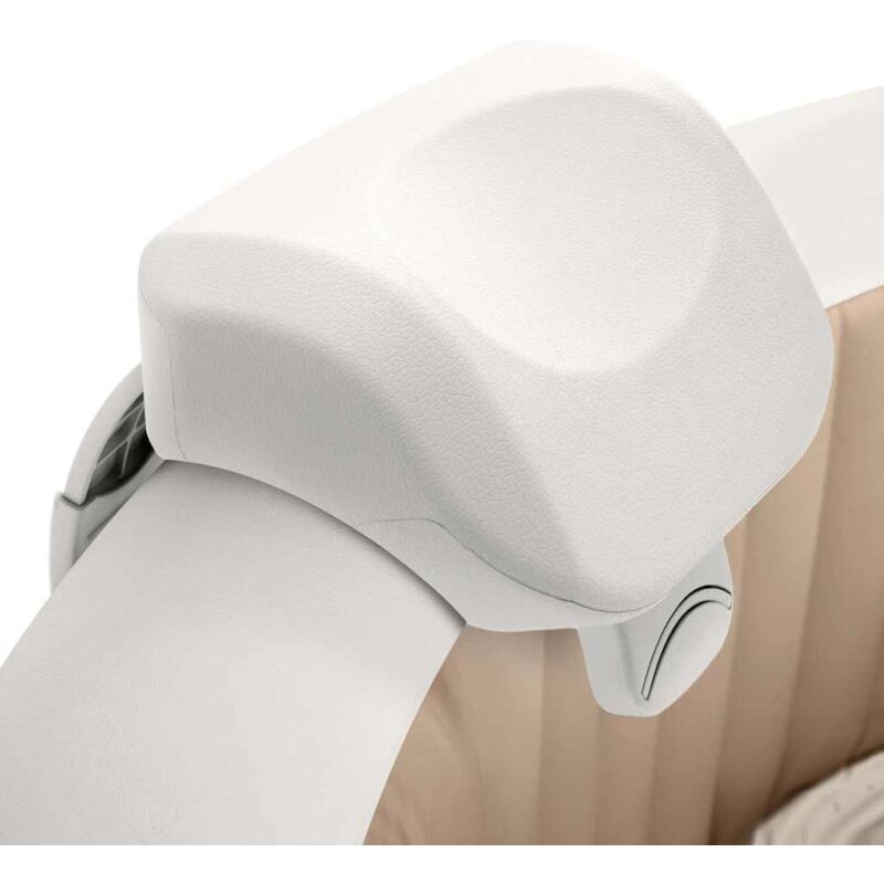 foto del prodotto poggiatesta premium purespa bianco 28x23x17 cm in schiuma intex