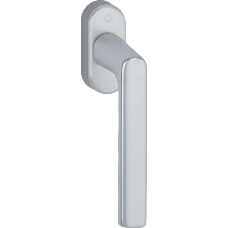 foto del prodotto poign e de fen tre hamburg 0700l u26 alu.f1 alu.couleur argent 32 42mm stand. hoppe
