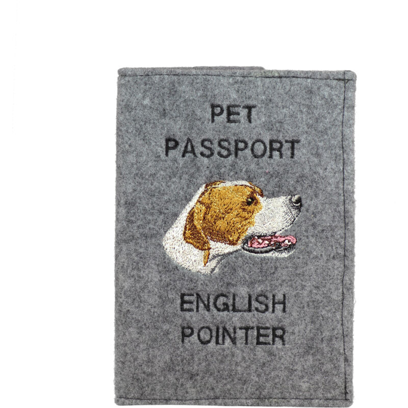 foto del prodotto pointer portapassaporto per cani, portadocumenti, regalo per viaggiatori del marchio art dog