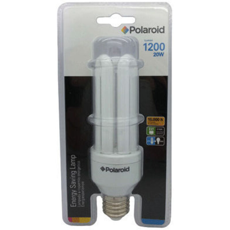 foto del prodotto polaroid lampadina led e27 20w-1200lm (88w) 2700k luce gialla