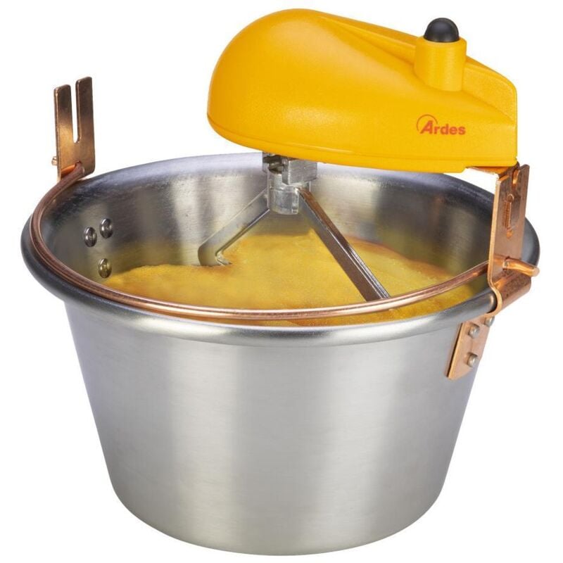 foto del prodotto polentinox paiolo elettrico in acciaio inox 28 cm per polenta e marmellate - ardes