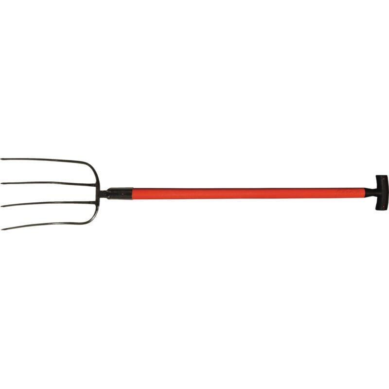foto del prodotto polet - forca letame denti l.320mm 4 denti fibra di vetro impugnatura a t 3001 g.1630g polo
