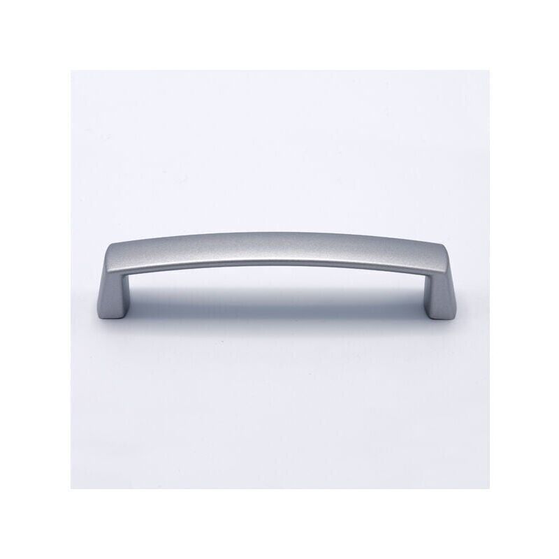 foto del prodotto polideas maniglia dalle linee morbide effetto alluminio 140x20x28mm 389b round b