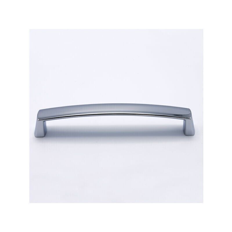 foto del prodotto polideas maniglia dalle linee morbide effetto cromato lucido 172x20x31mm 389c round c