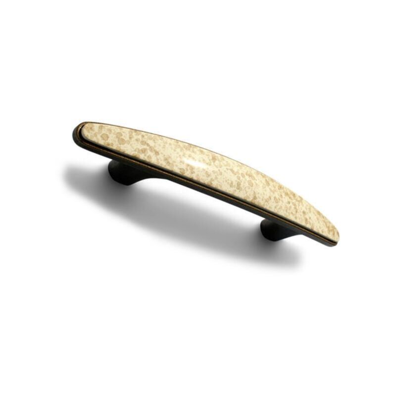 foto del prodotto polideas maniglia lunga arrotondata effetto rame con inserto maculato 160x21x32mm 052b bridge