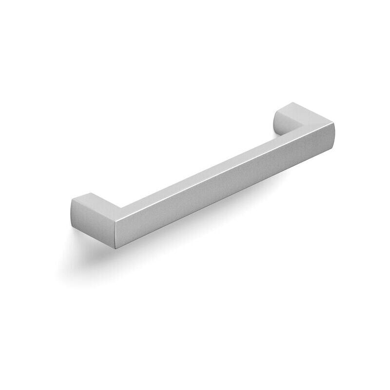 foto del prodotto polideas maniglia lunga effetto alluminio 128x14x25mm 044 geometric