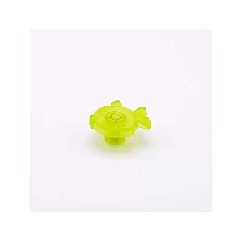 foto del prodotto polideas pomolo satinato verde a forma di pesce in ventro satinato 44x41x23mm 427p animalier