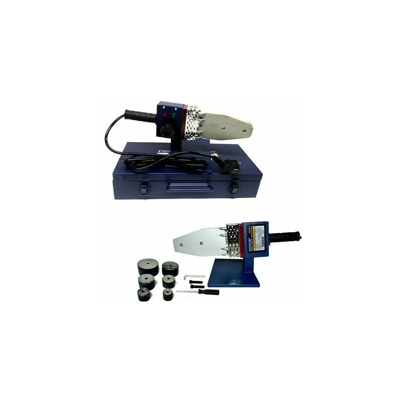 foto del prodotto polifusore saldatore 6 matrici per saldatura tubi in plastica pvc pvdf rppr 800