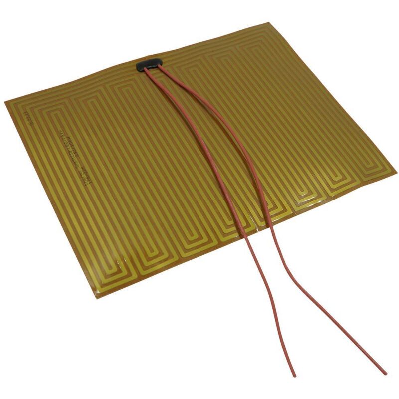 foto del prodotto poliimmide lamina riscaldante autoadesivo 24 v 100 w tipo di protezione ipx4 l x l 220 mm x 176 mm thermo tech