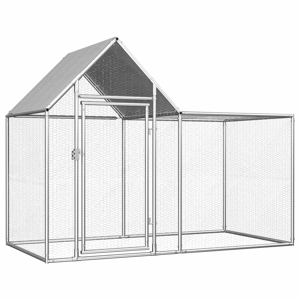 foto del prodotto pollaio 2x1x1,5 m in acciaio zincato cod mxl 47700