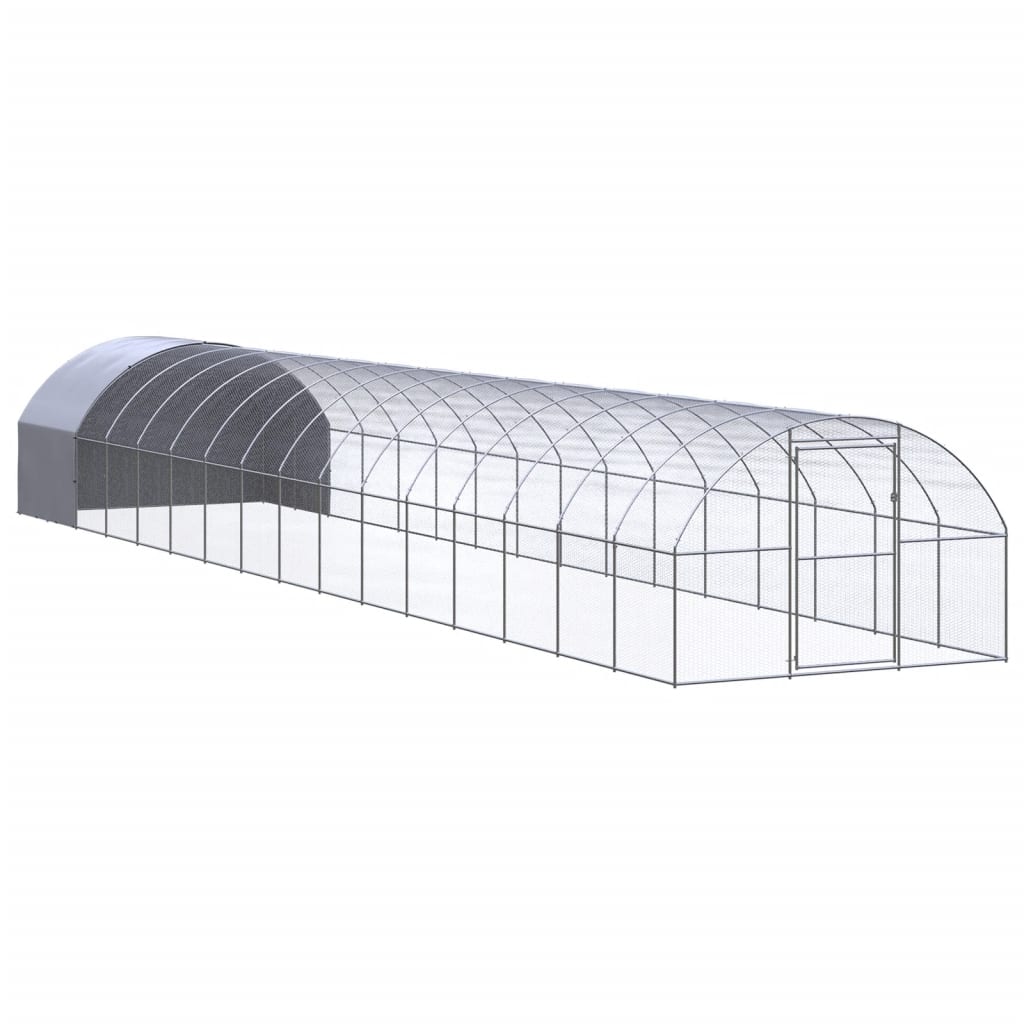 foto del prodotto pollaio per esterni 3x16x2 m in acciaio zincato cod mxl 55876