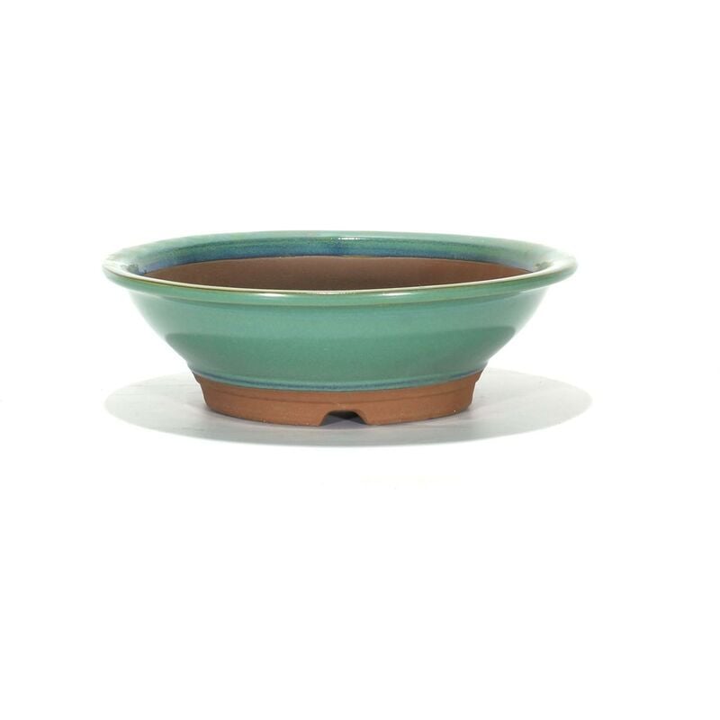 foto del prodotto pollice verde vaso bonsai smaltato tondo cm. 24 avorio