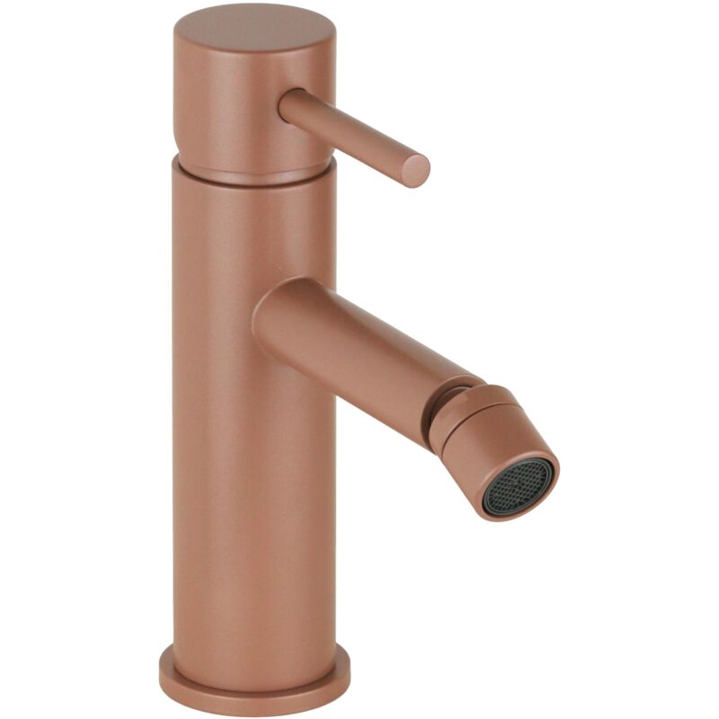 foto del prodotto pollini acqua design miscelatore per bidet modello tondo in colore rosa metallizzato pollini jessy color mxbimcmmca3 rosa metallizzato