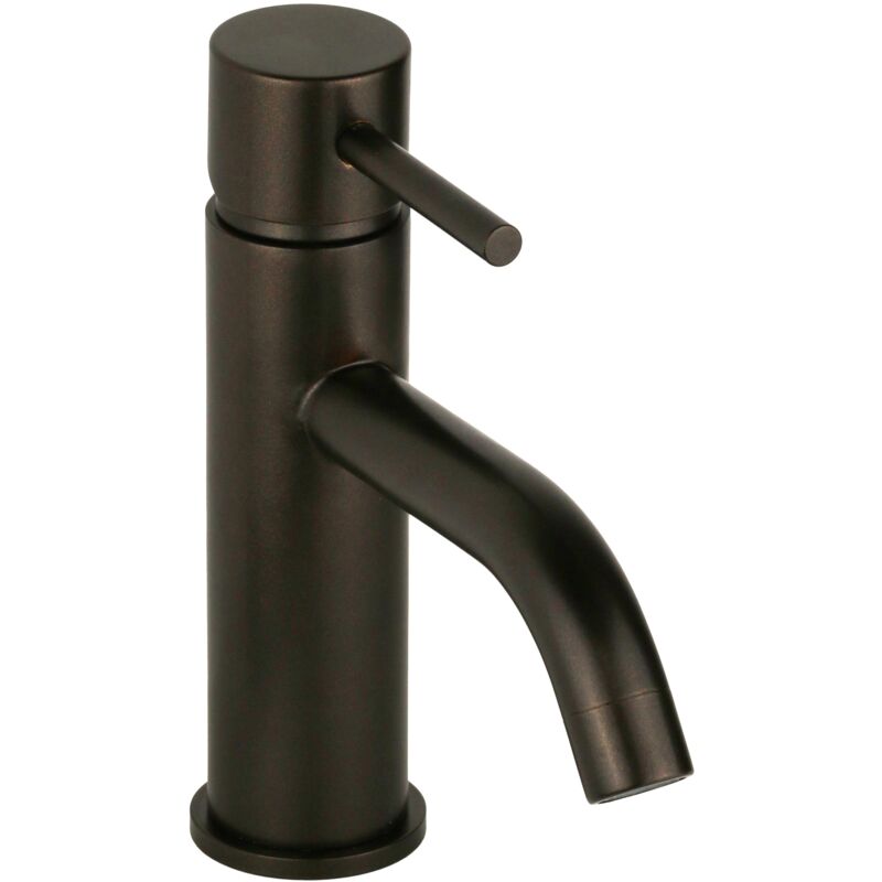 foto del prodotto pollini acqua design miscelatore per lavabo modello tondo in colore marrone metallizzato pollini jessy color mxlamcmmca5 marrone metallizzato