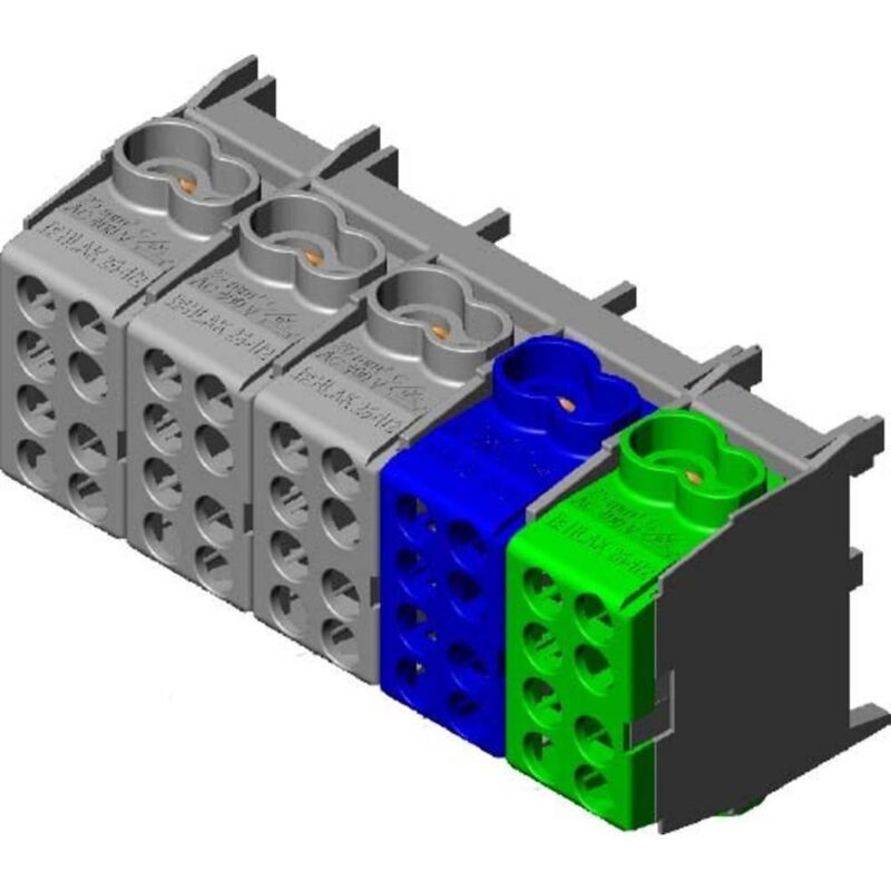 foto del prodotto pollmann elektrotechnik 2080516 2080516 morsetto di derivazione flessibile rigido numero poli num 5 1 pz.