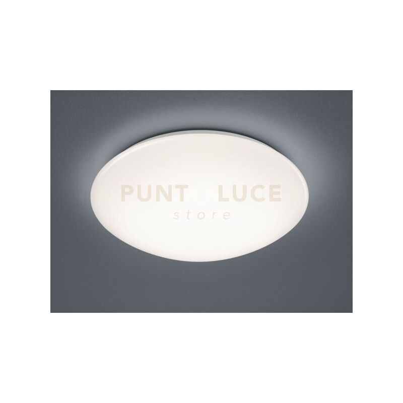 foto del prodotto pollux plafoniera led 15w 1500lm, 3000k con sensore di movimento diffusore metacrilato bianco ip44 d. 37cm