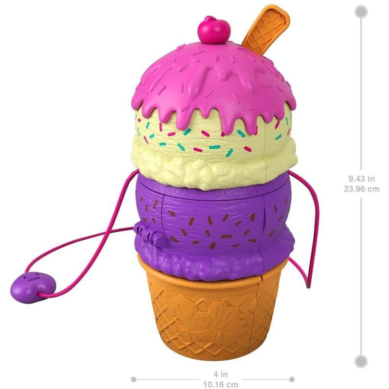 foto del prodotto polly pocket borsetta twist gelato tema parco giochi