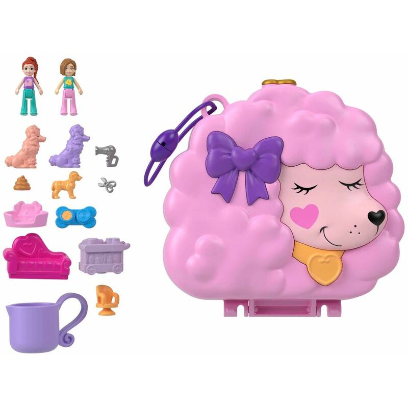 foto del prodotto polly pocket cofanetto barboncino toeletta glam