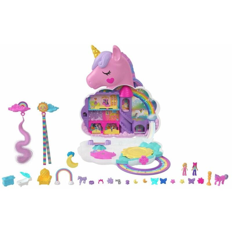 foto del prodotto polly pocket cofanetto salone di bellezza unicorno