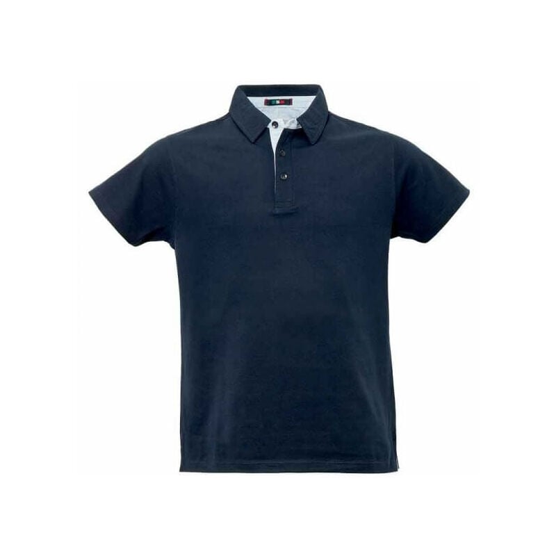 foto del prodotto polo 1 2 maniche cotone jersey blu tg.m