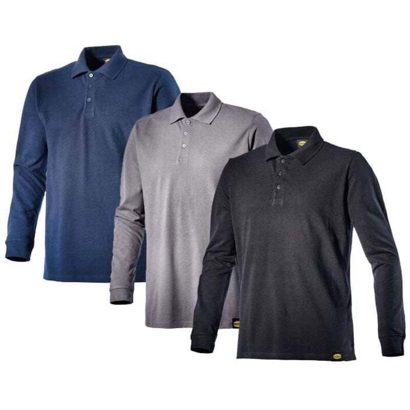 foto del prodotto polo da lavoro a maniche lunghe diadora utility atlantis ii - l - grigio