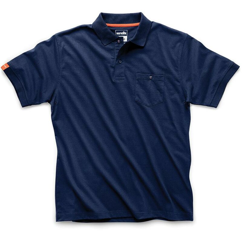 foto del prodotto polo da lavoro eco worker blu l