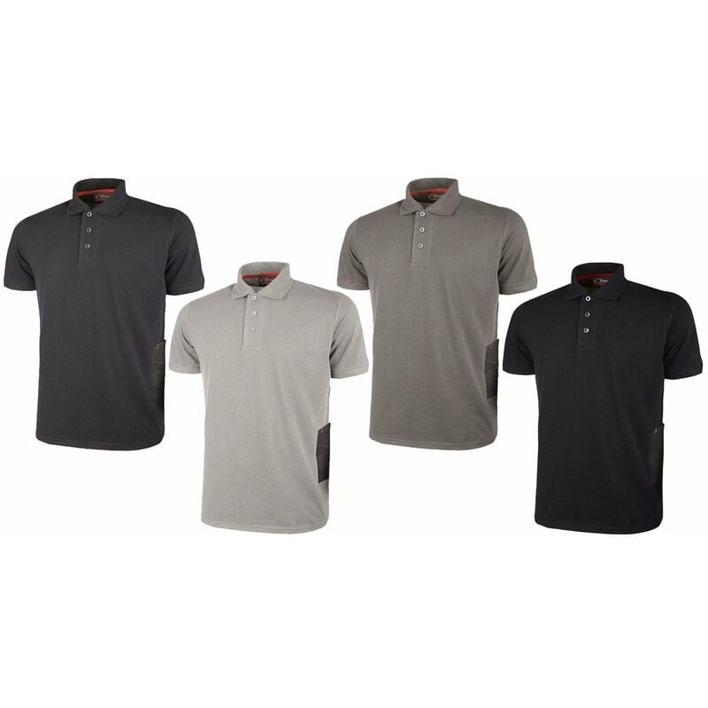 foto del prodotto polo da lavoro u-power gap slim fit - m - nero