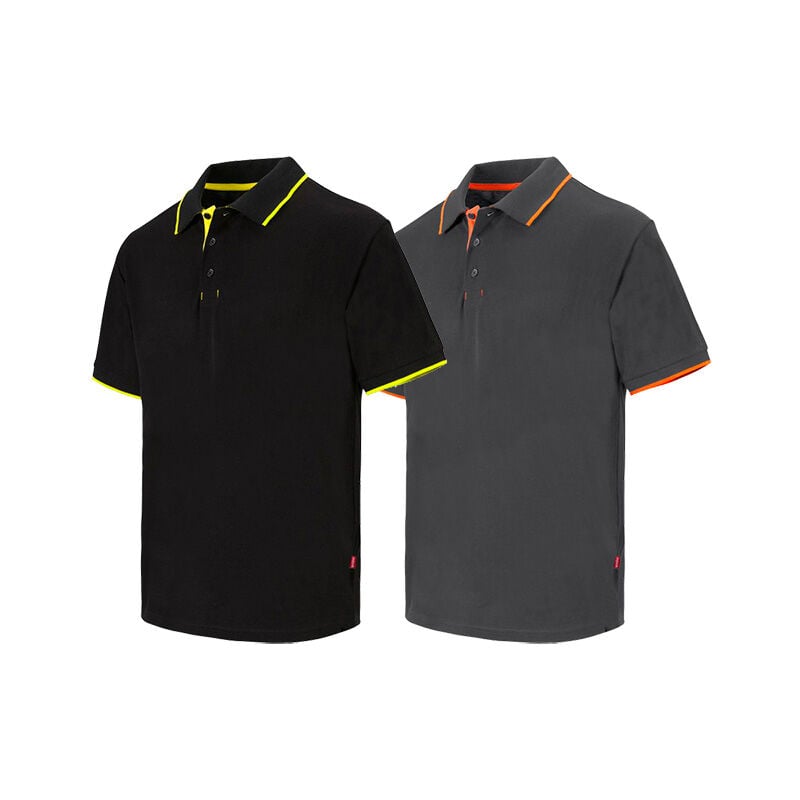 foto del prodotto polo da lavoro velilla 105505 m nero giallo