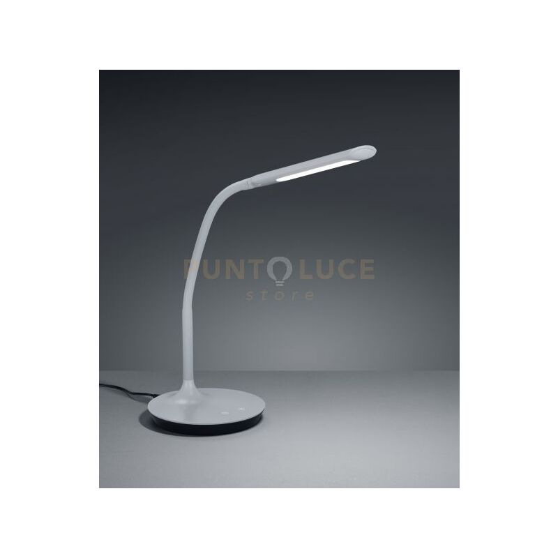 foto del prodotto polo lampada studio led grigia 5w 550lm, 3000 4000 5000k bianca flessibile dimmerabile h.41cm