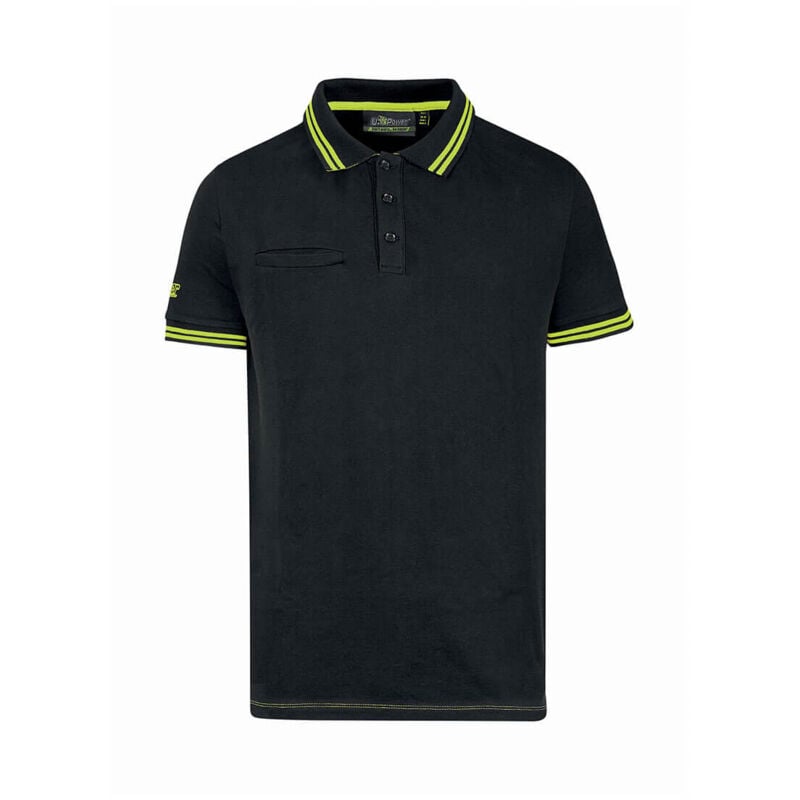 foto del prodotto polo regular 180gr nero giallo s