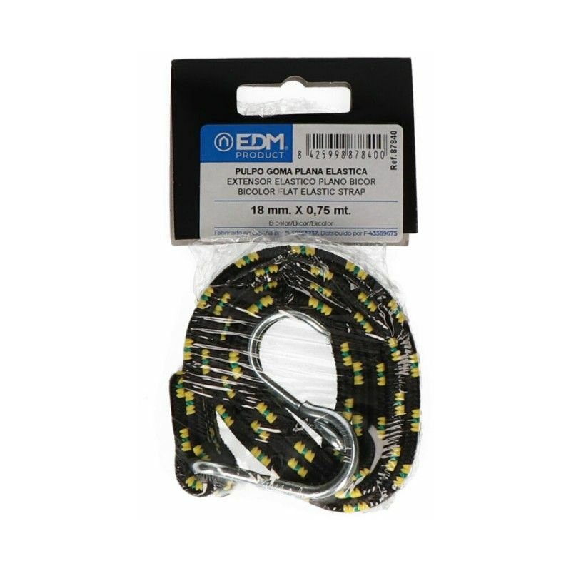 foto del prodotto polpo di gomma piatto bicolore 0,75 m colori modelli assortiti