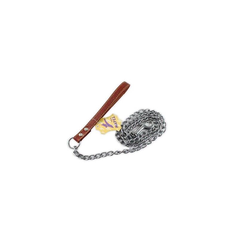 foto del prodotto polsino in pelle con catena e cinturino 1000x20 mm 07010