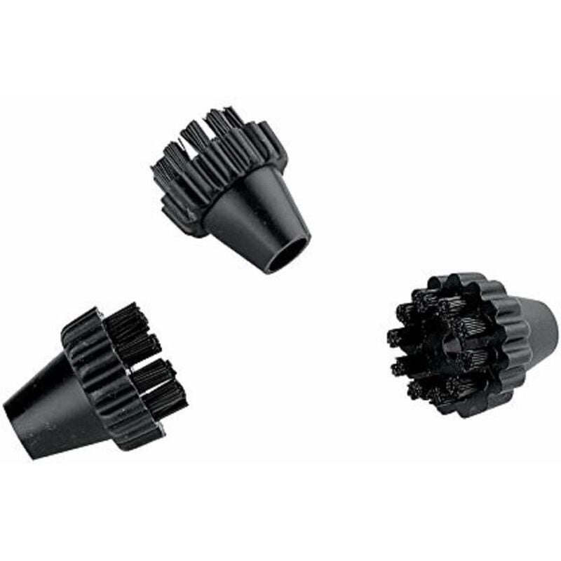 foto del prodotto polti paeu0250 kit 3 spazzolini in nylon per vaporetto, agisce su macchie difficili
