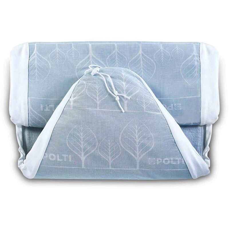 foto del prodotto polti paeu0339 telo asse da stiro xl, in cotone, dimensioni 126 x 50,5 cm, bianco e grigio