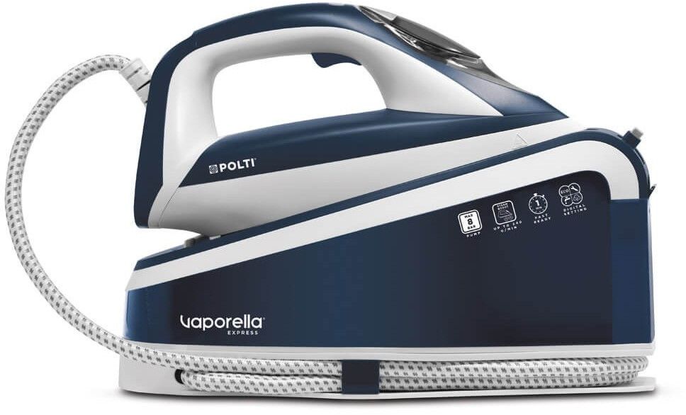 foto del prodotto polti vaporella express ve30.10 2200 w 1,6 l piastra in ceramica blu, bianco - pleu0244