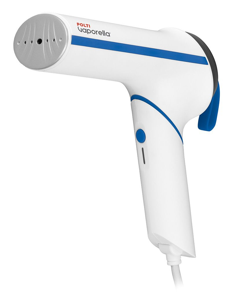 foto del prodotto polti vaporella vertical styler gsm50b vapore per indumenti portatile 800 w blu, bianco
