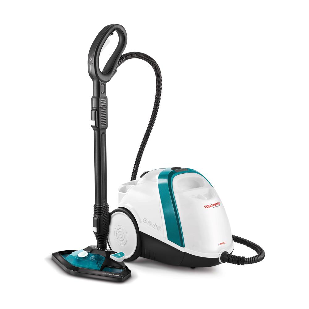 foto del prodotto polti vaporetto smart 100 t pulitore a vapore cilindrico 1500 w blu, bianco