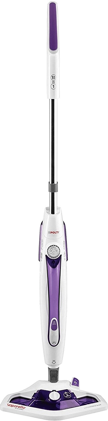 foto del prodotto polti vaporetto sv440 double scopa a vapore 0,3 l 1500 w viola, bianco